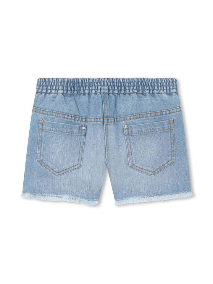 Shorts bambina blu chiaro