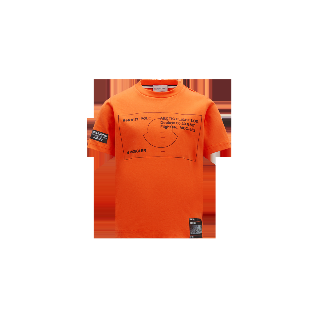 T-shirt arancione unisex 8C0000983907 335 Moncler Kids 