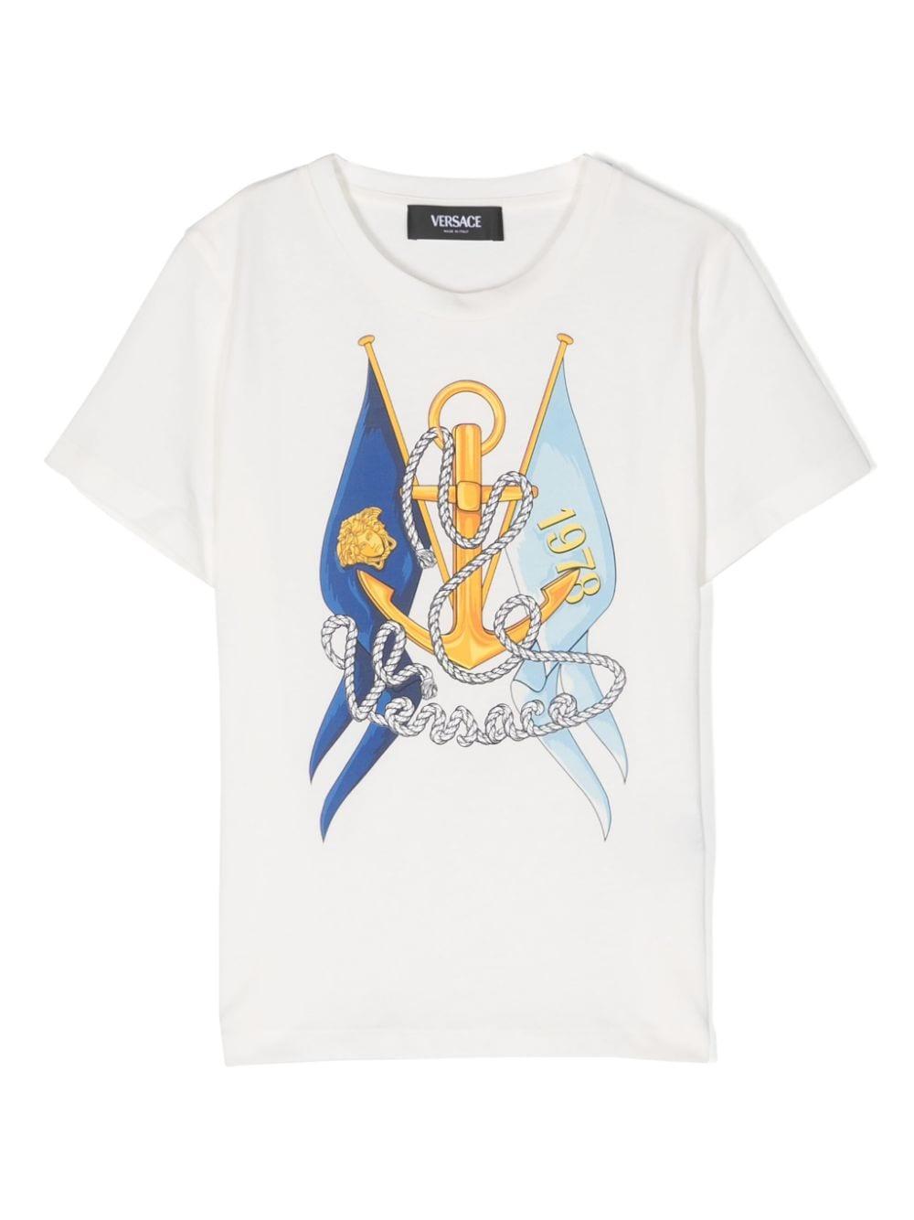 T-shirt multicolor bambino 10001291A09770 2W070 VERSACE 