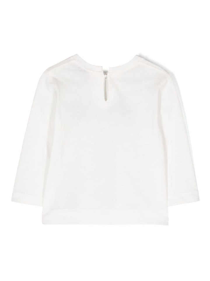 Maglia bianca con applicazioni