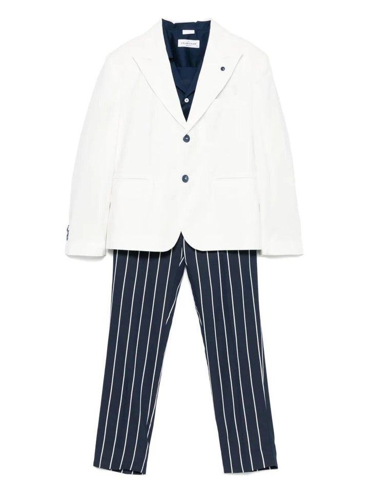 completo bianco/blu bambino