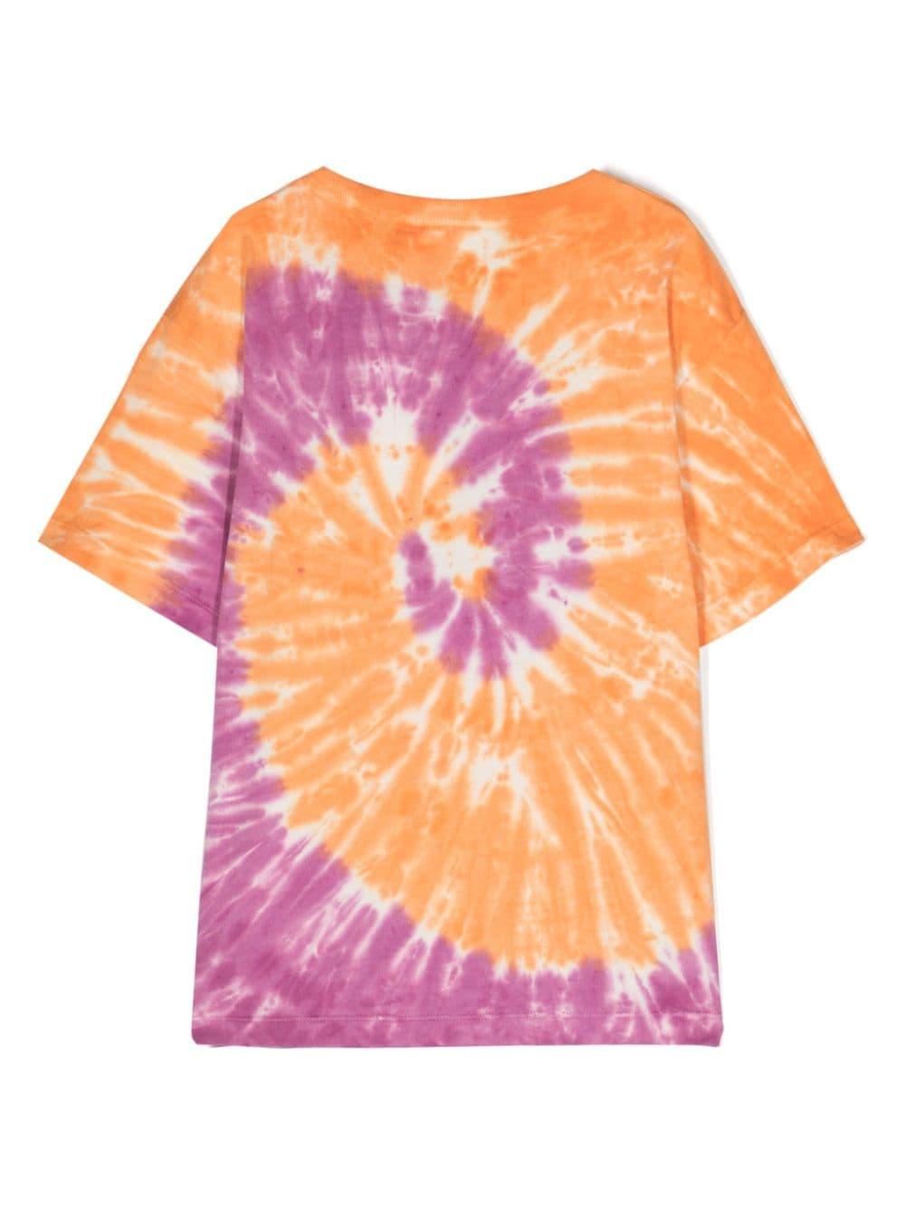 T-shirt bambino arancione/multicolore