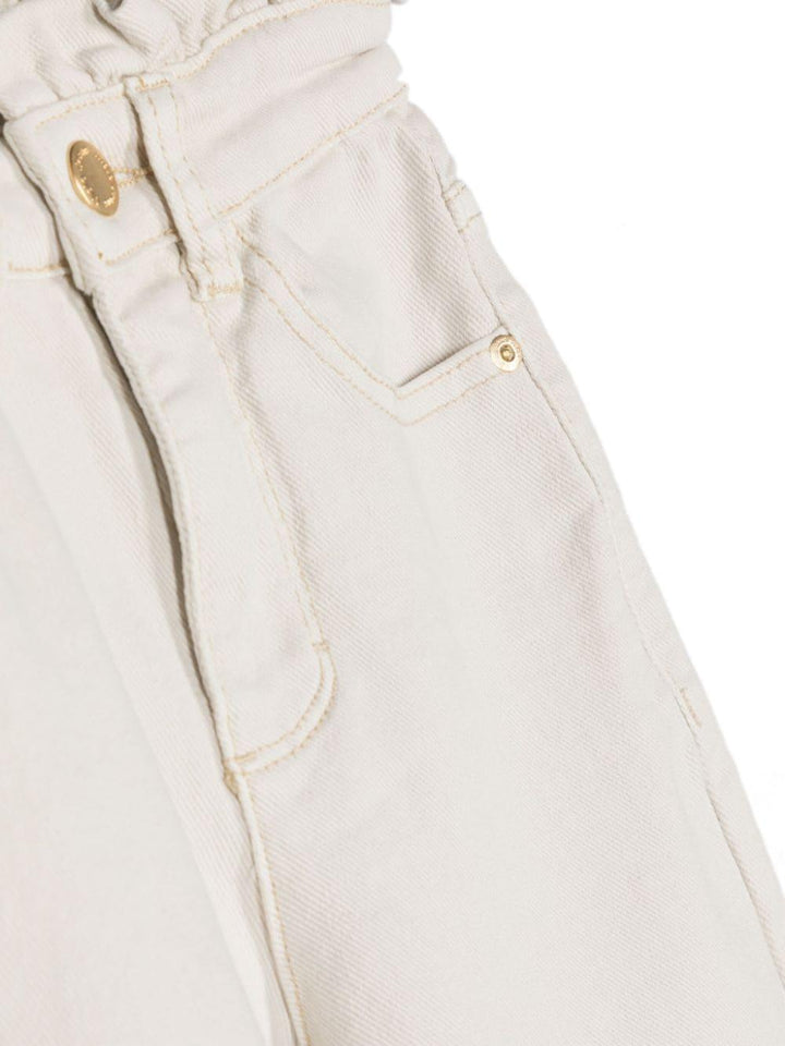 Jeans bambina bianco