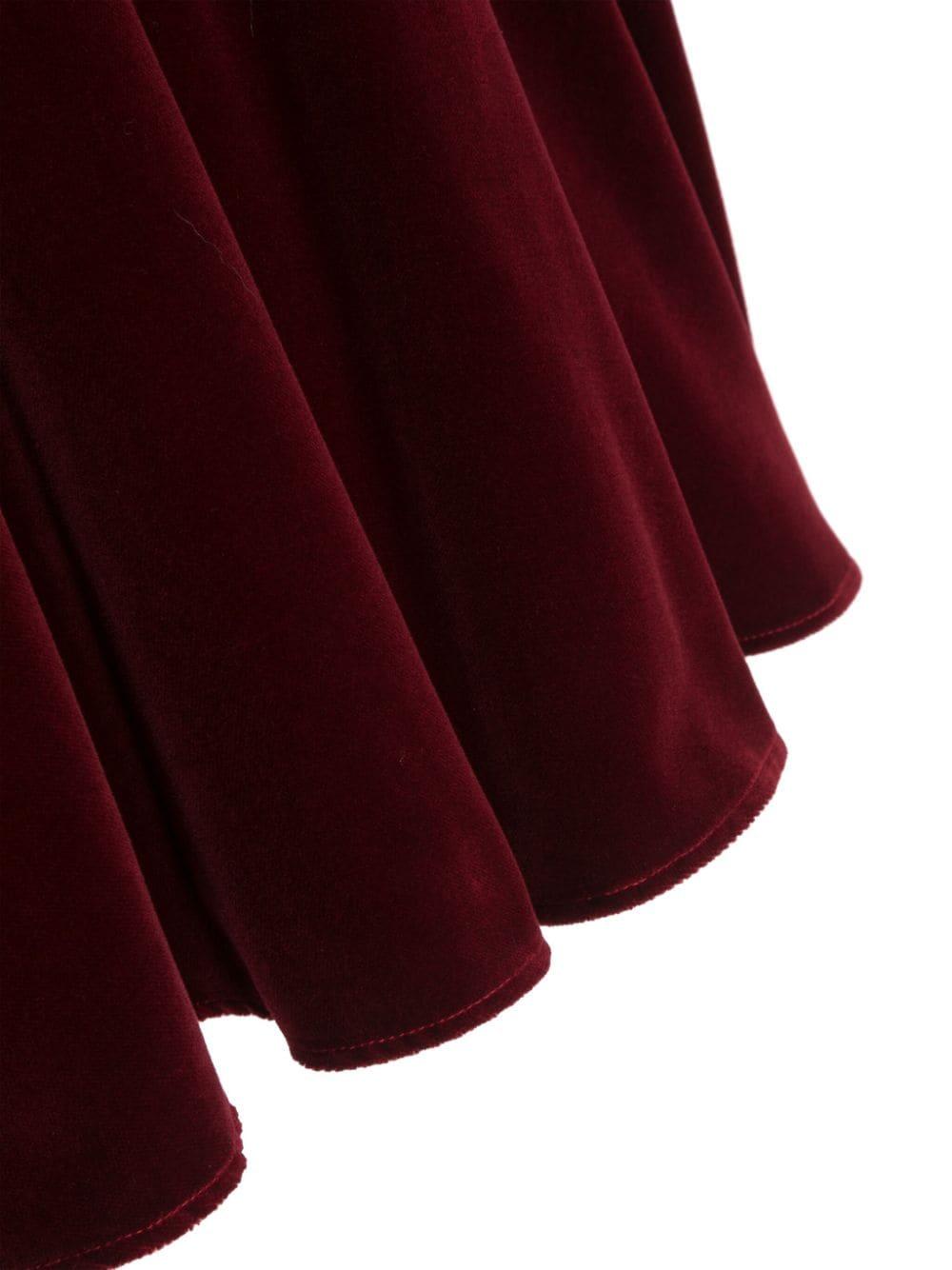 Abito rosso scuro bambina TJAB72V14 01 la stupenderia 