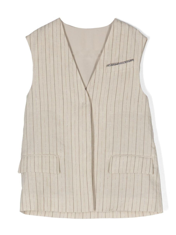 Gilet grigio bambina