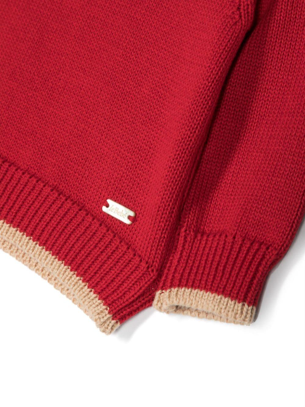 Maglione bordeau neonato LBB4206 BORDE Le bebè 