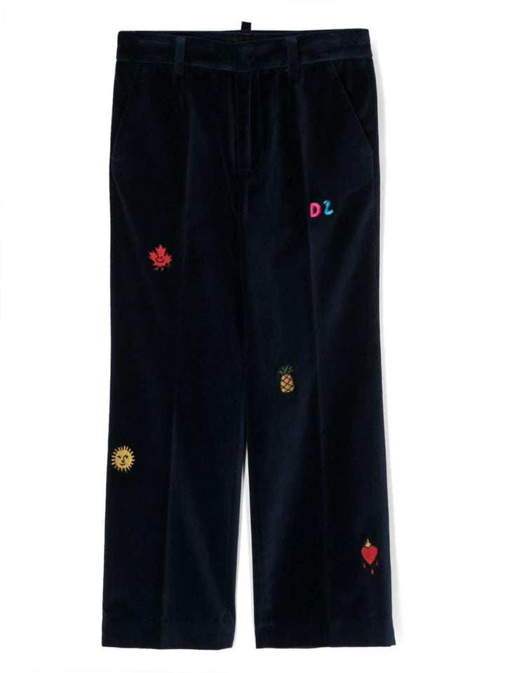 Pantalone blu bambina