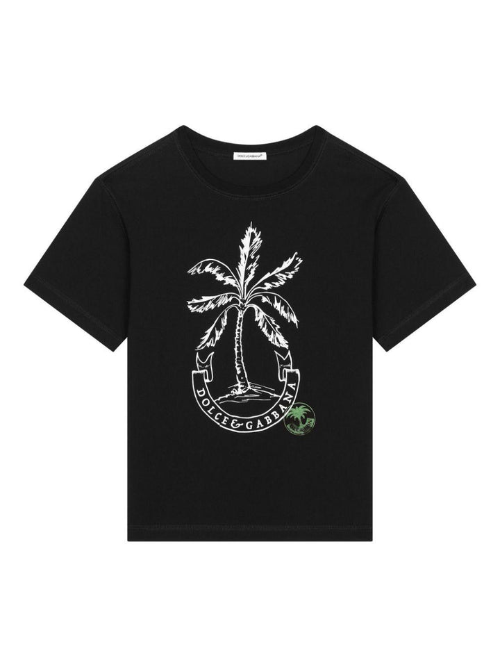 t-shirt nera bambino
