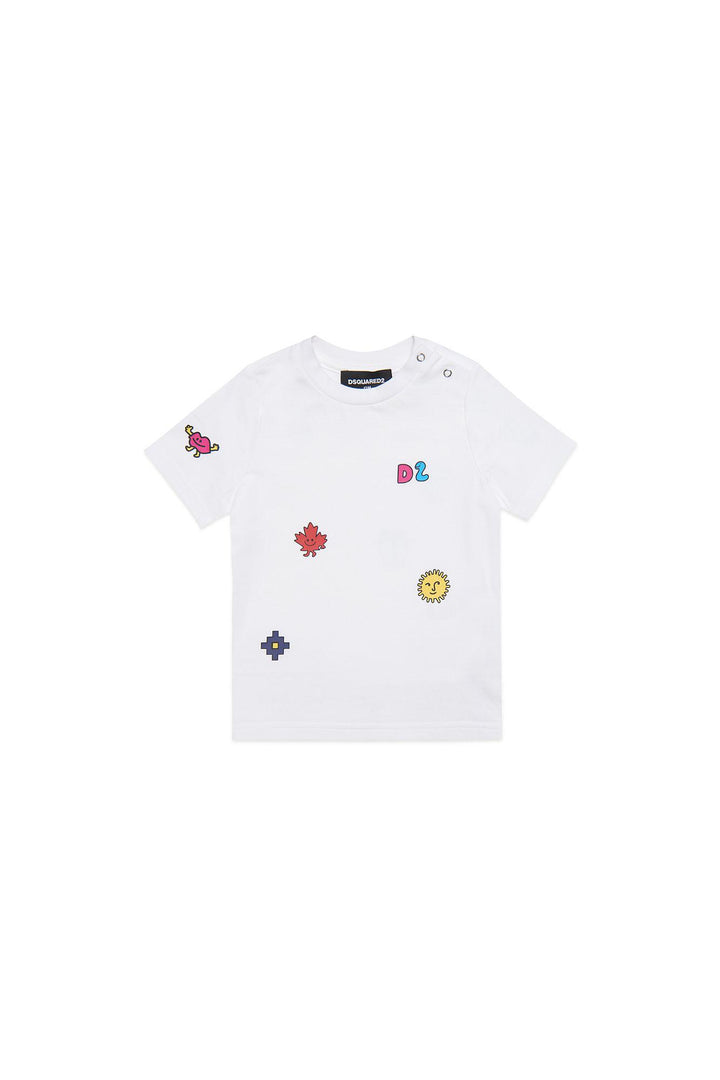 T-shirt bianca neonata