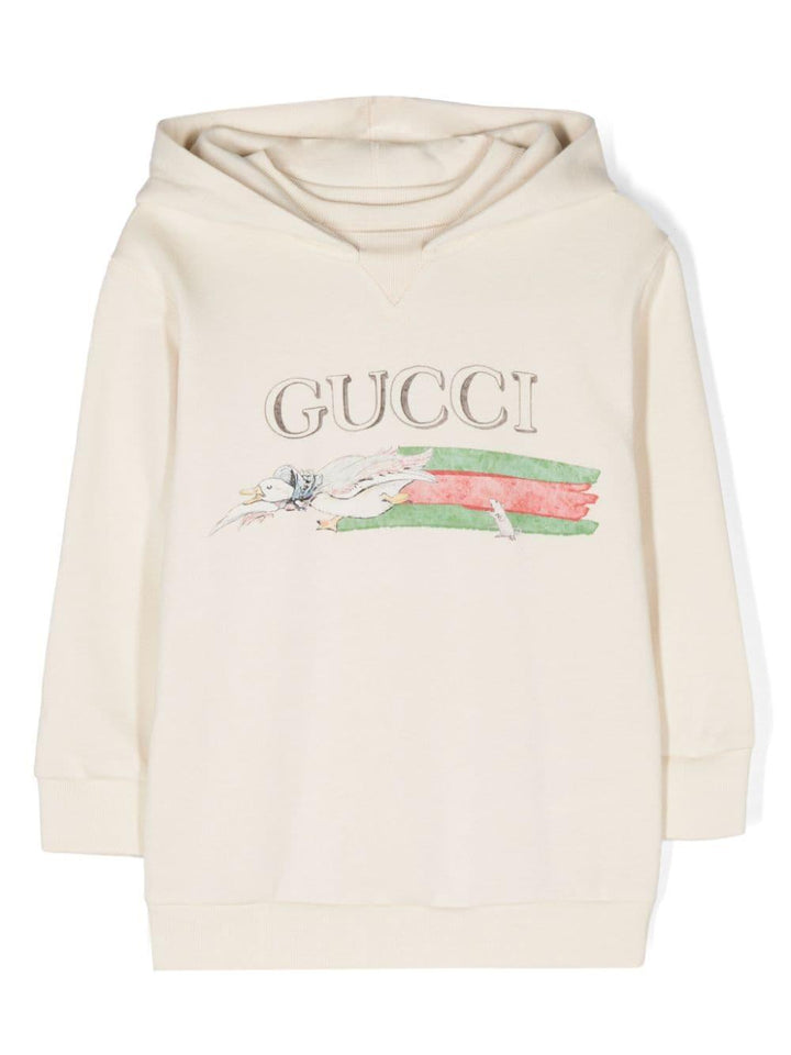 Felpa beige bambina