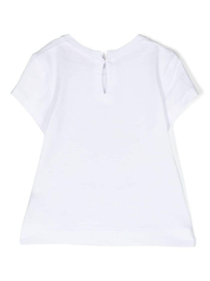 T-shirts neonata bianca/multicolore