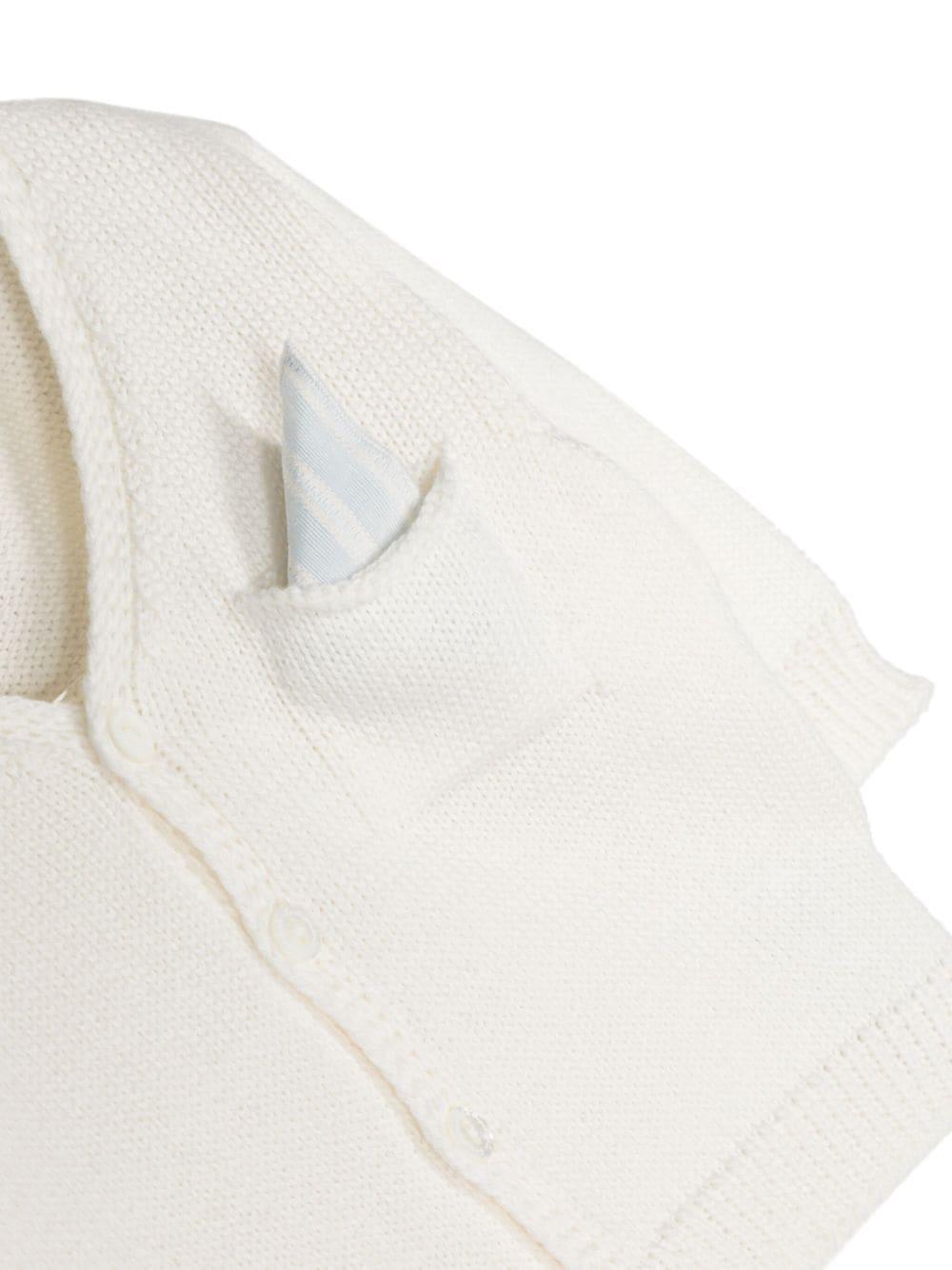 Cardigan bianco neonata