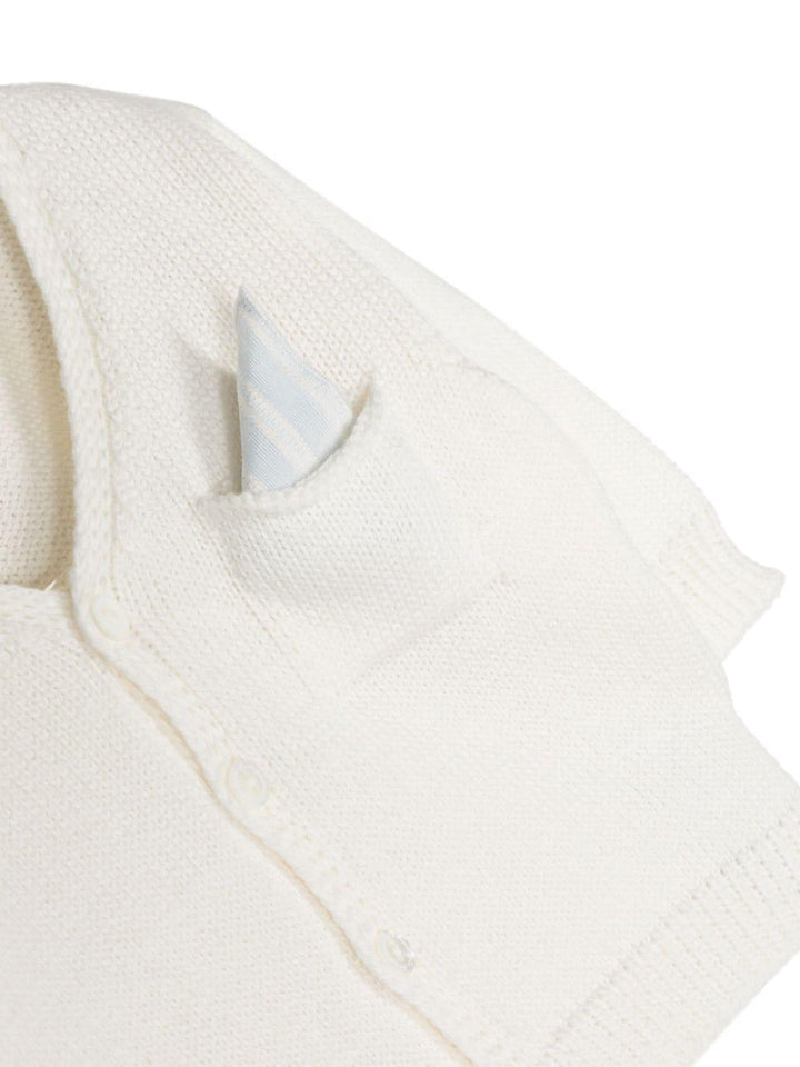 Cardigan bianco neonata
