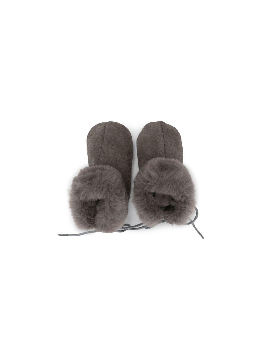 Scarpe pre-walker con finiture in shearling