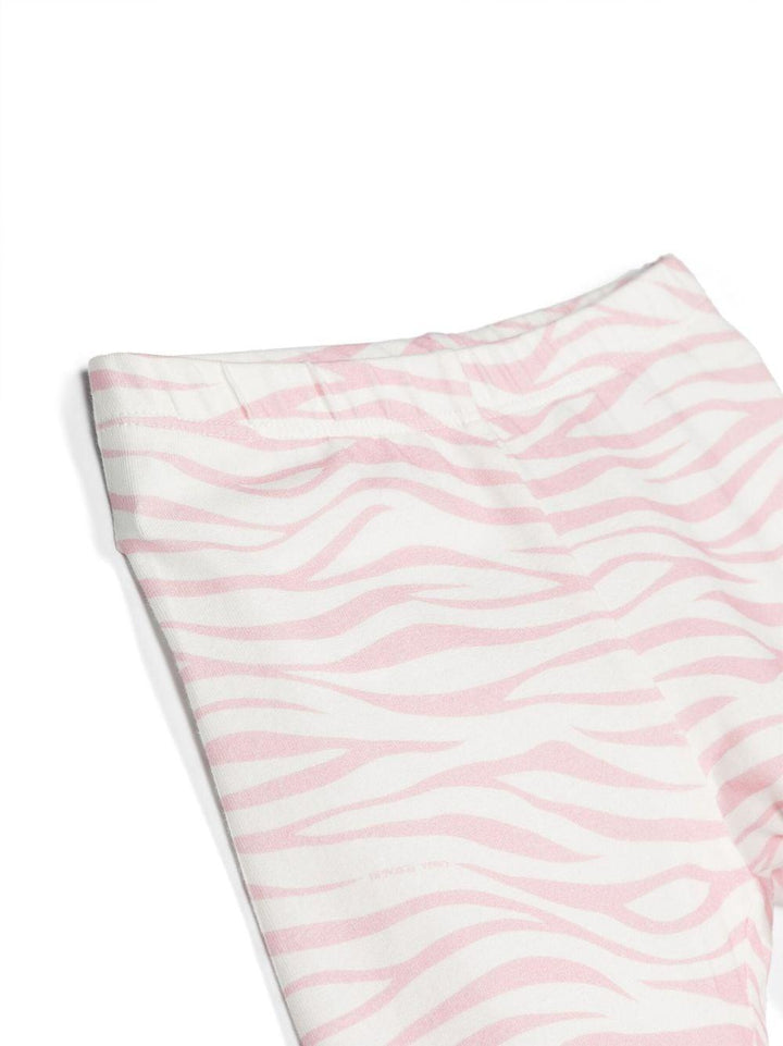 Leggings neonata con stampa e applicazioni