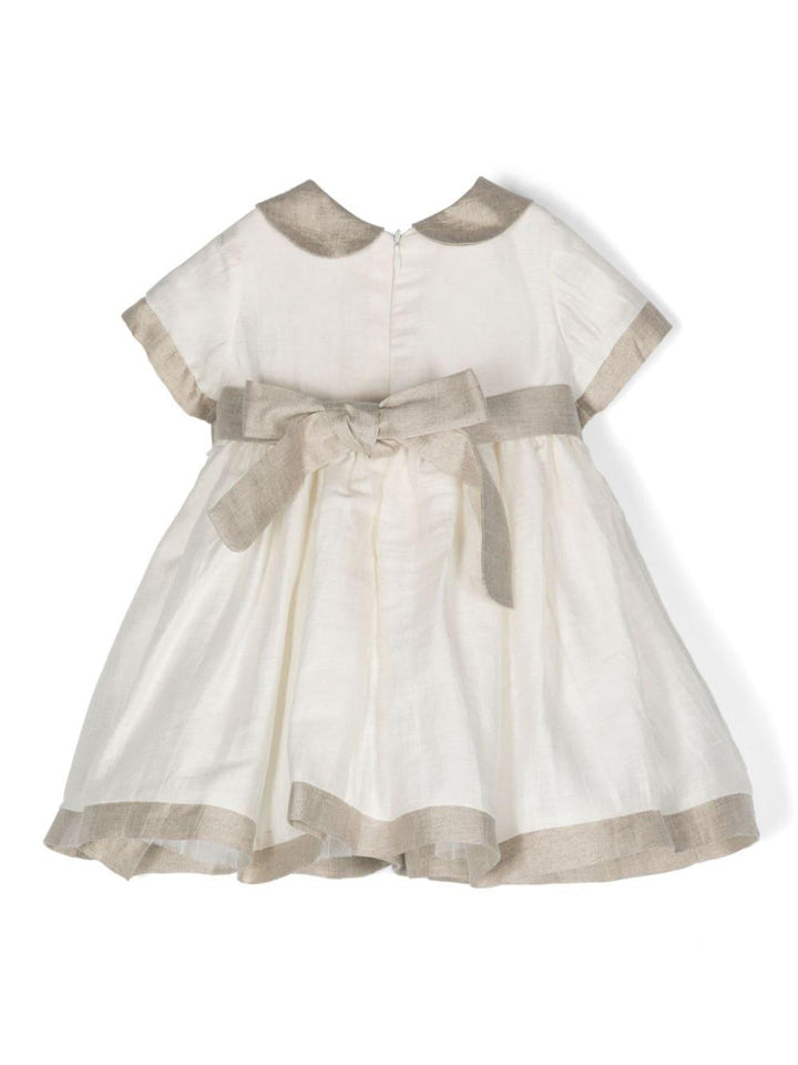 Abito bianco/beige neonata