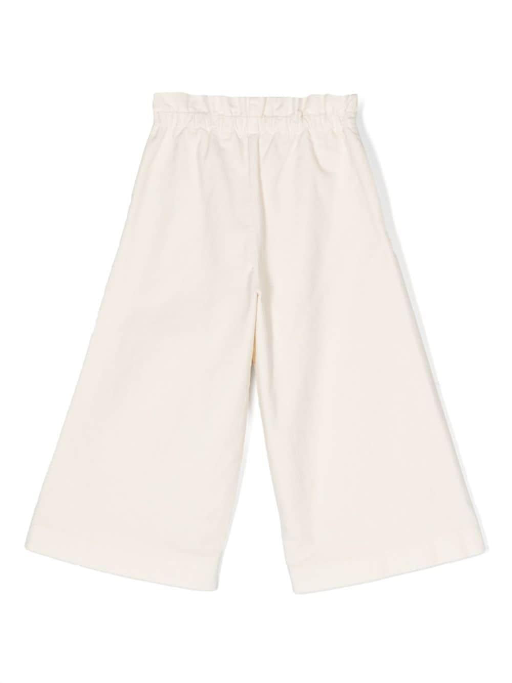 Pantaloni bianchi bambina