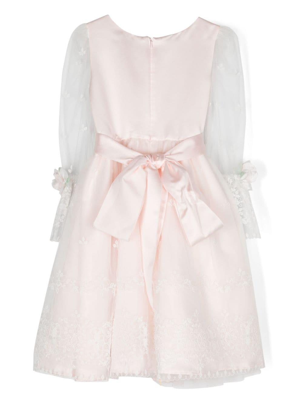 Abito bianco/rosa bambina