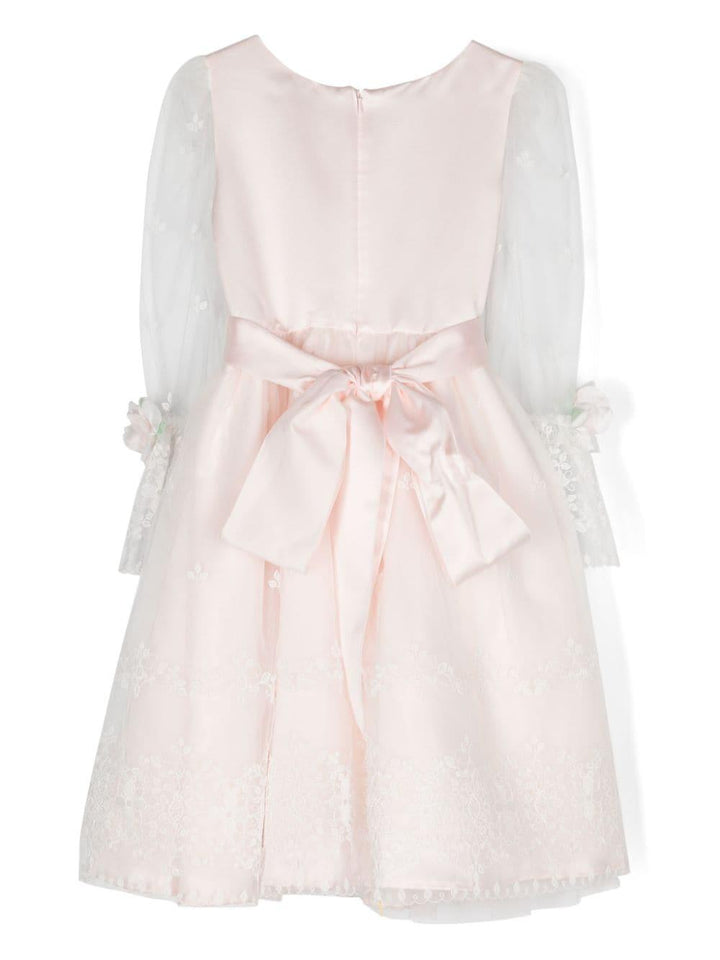 Abito bianco/rosa bambina