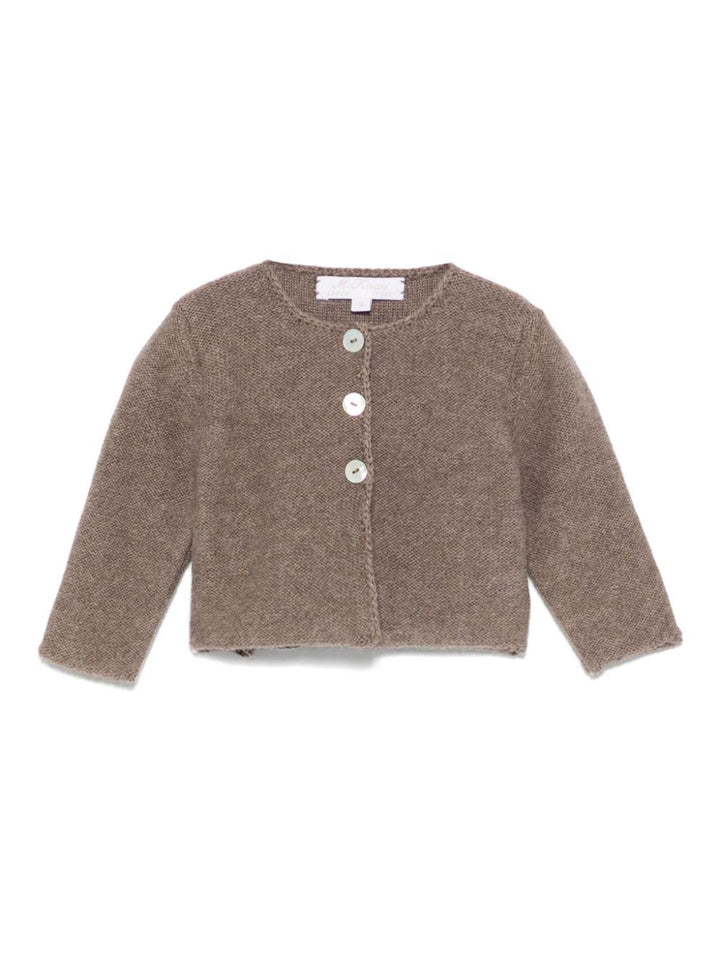 Cardigan beige neonata