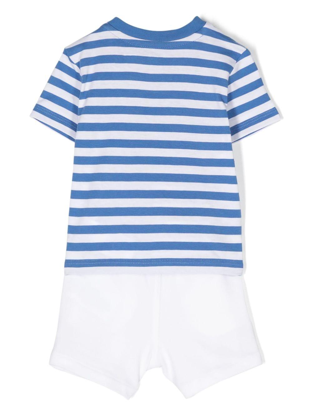 Set bianco/blu neonato