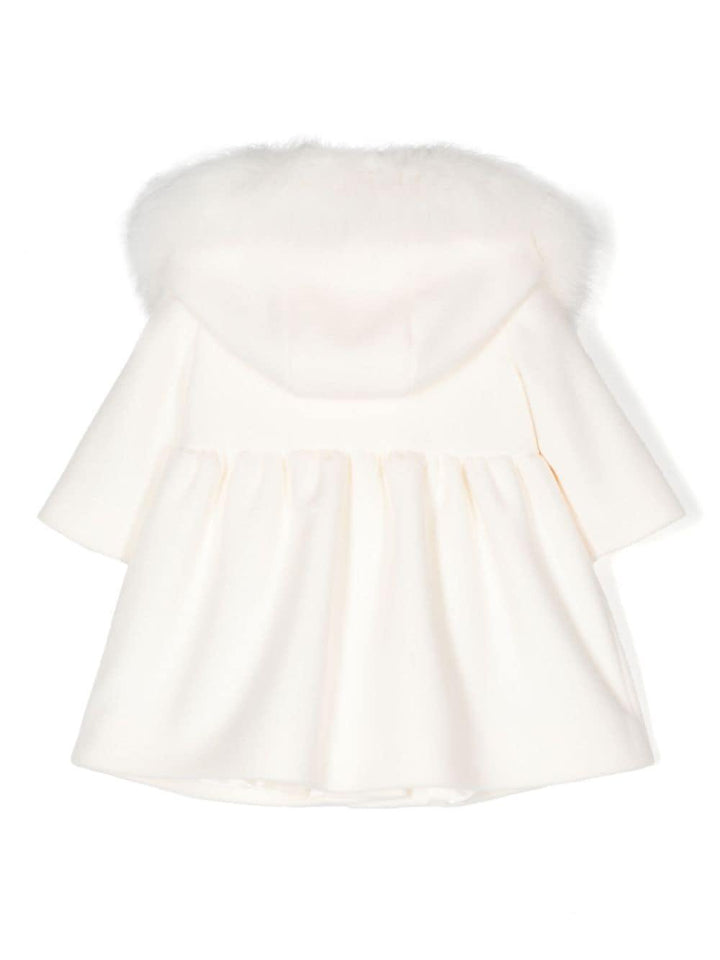 Cappotto bianco neonata