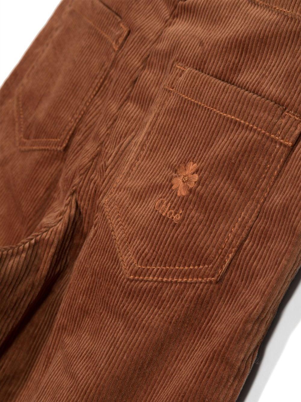 Pantaloni marroni bambina