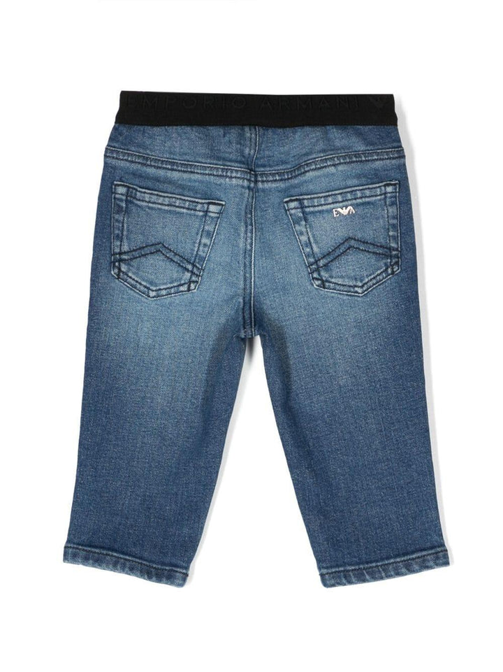 Pantalone blu denim neonato
