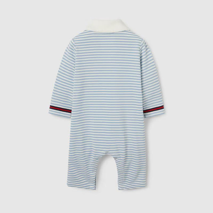 Tutina neonato bianco/celeste