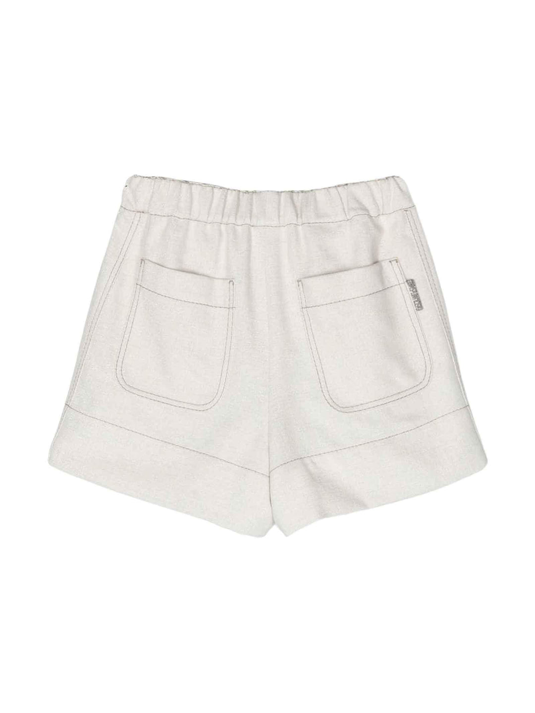 Shorts bianco bambina