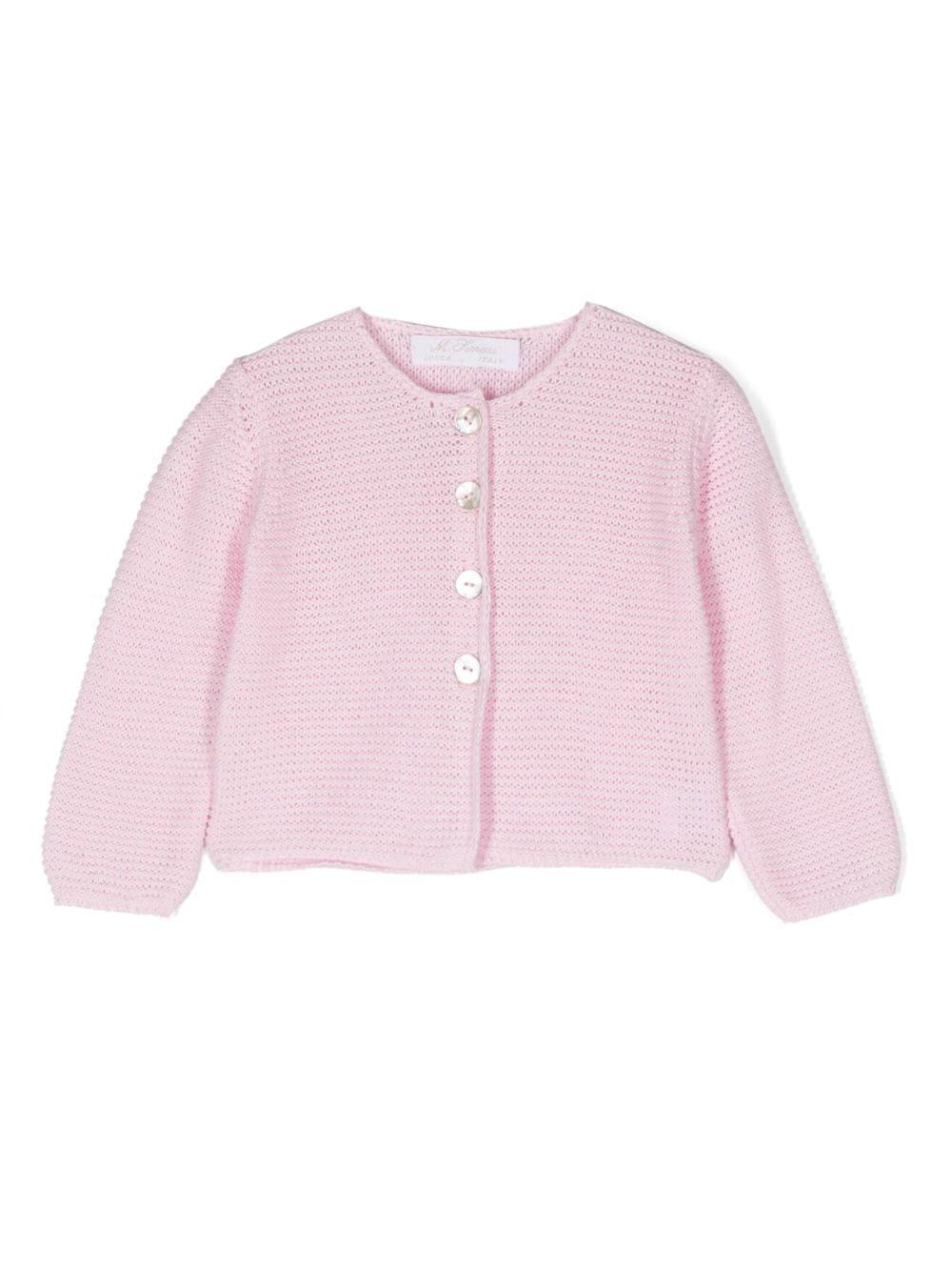 Cardigan rosa neonata