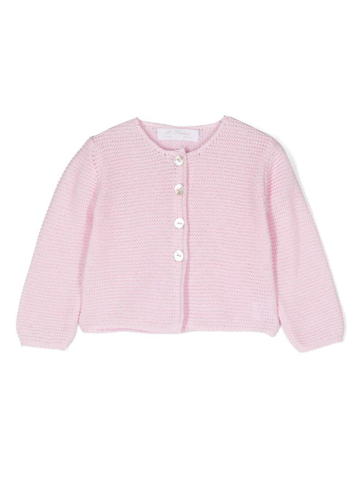 Cardigan rosa neonata
