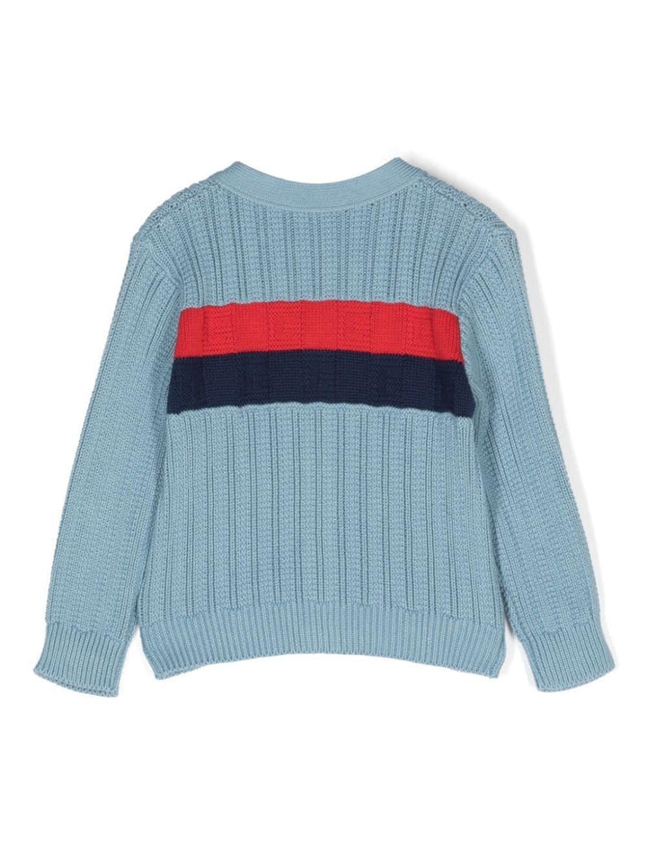 Cardigan blu neonato