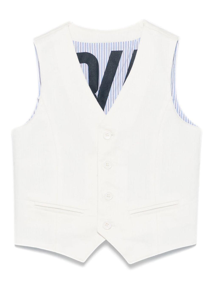 gilet bianco bambino