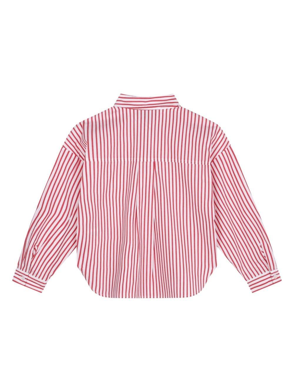 Camicia bianco/rossa bambina