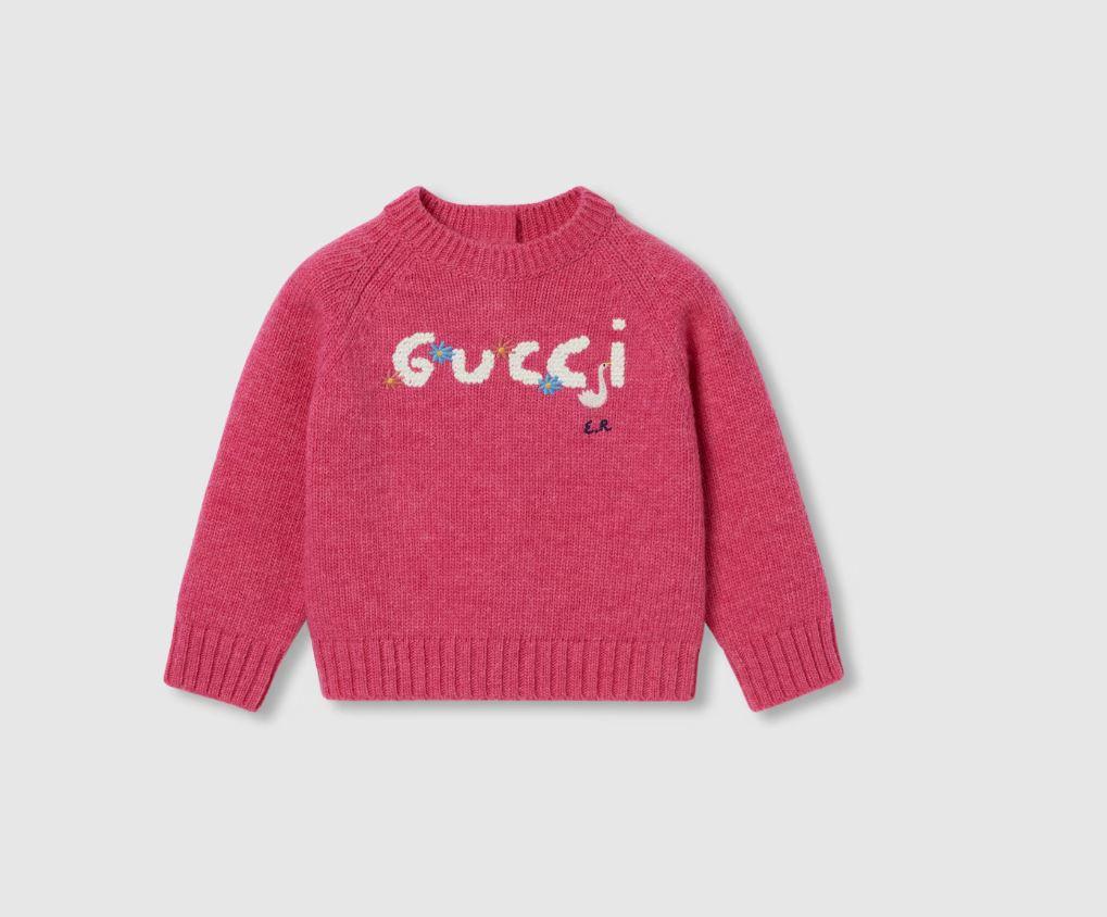maglione rosa neonata 832653XKE10 5307 GUCCI KIDS 