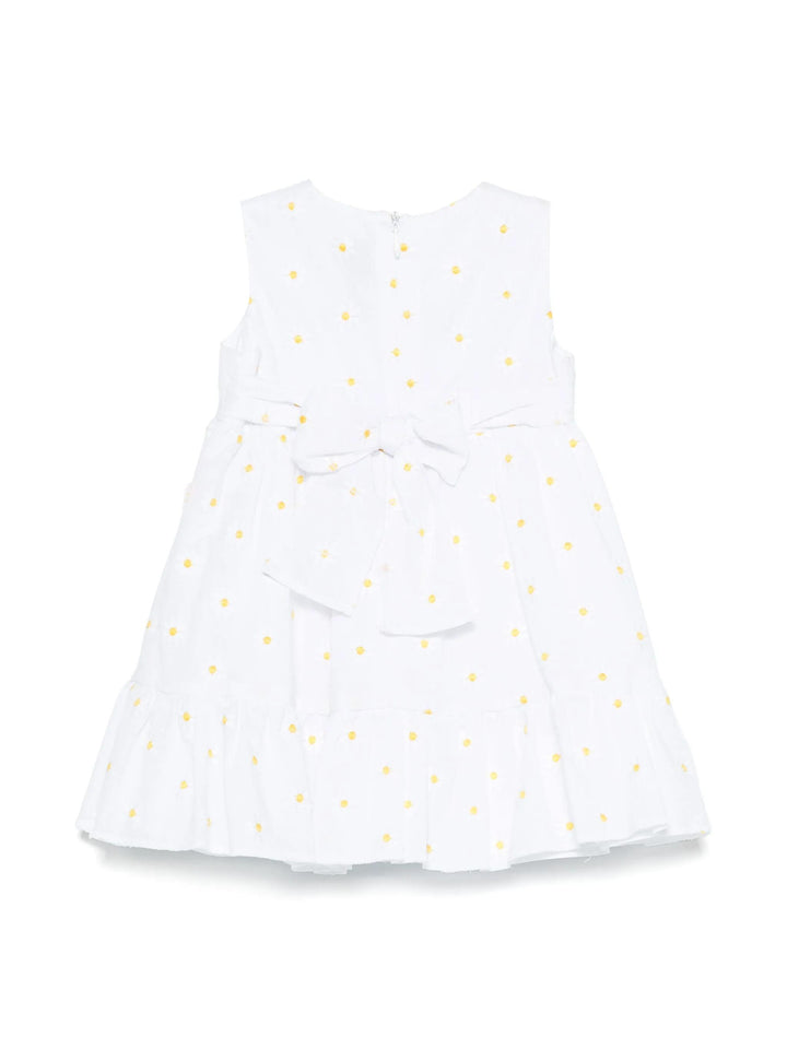 abito bianco bambina P25VA330C5053 010 IL GUFO 