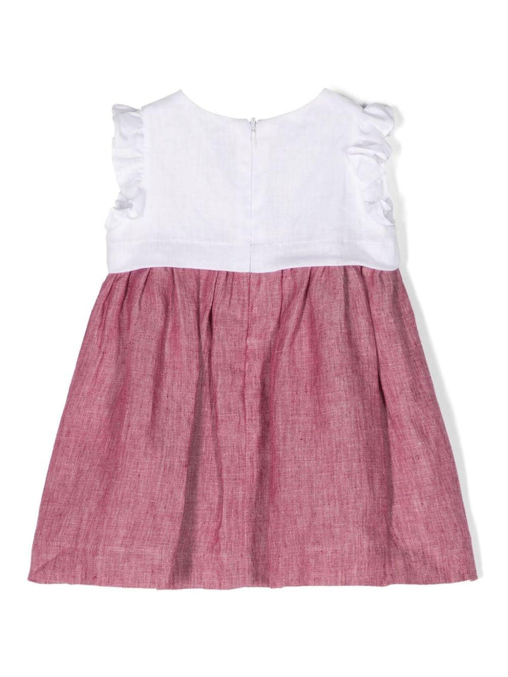 Abito neonata bianco/rosa