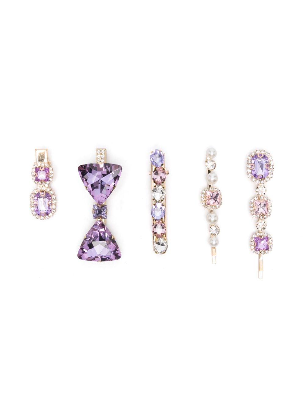 Fermagli bambina viola/oro 19C0163717 0065 Monnalisa kids 