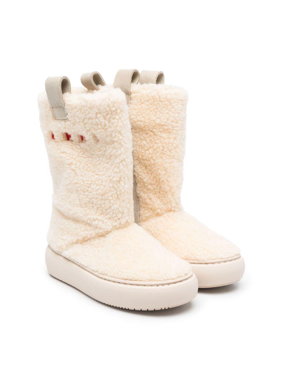 Stivali beige bambina 75340 VAR01 MARNI KIDS 