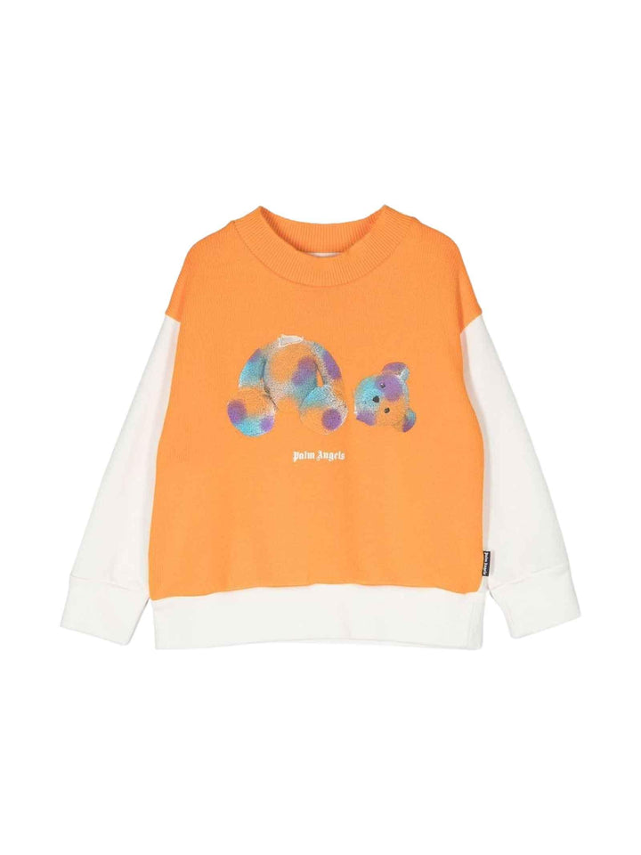 Felpa arancio bambino PBBA004S23FLE003 2043 PALM ANGELS KIDS 