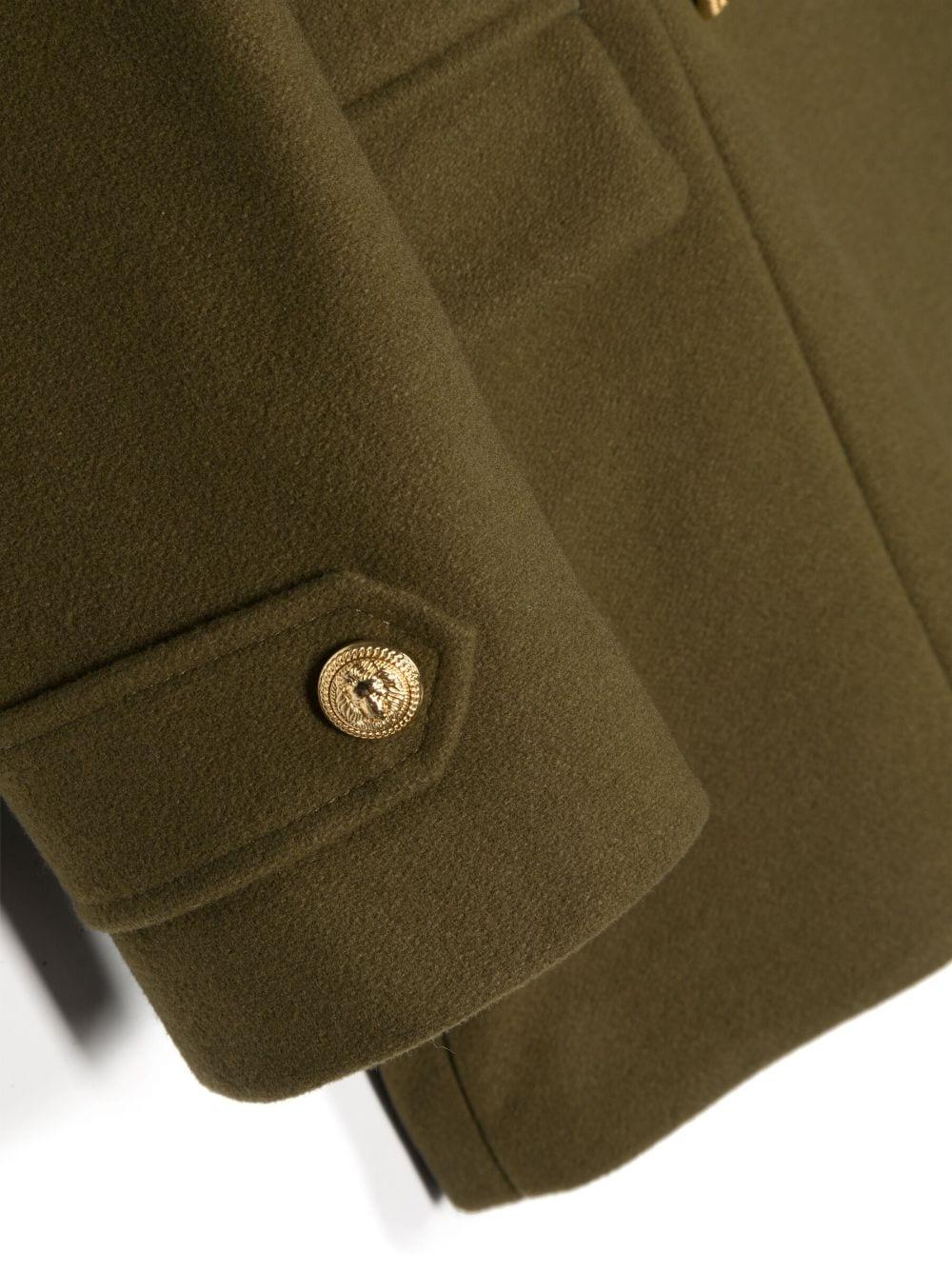 Cappotto verde bambina