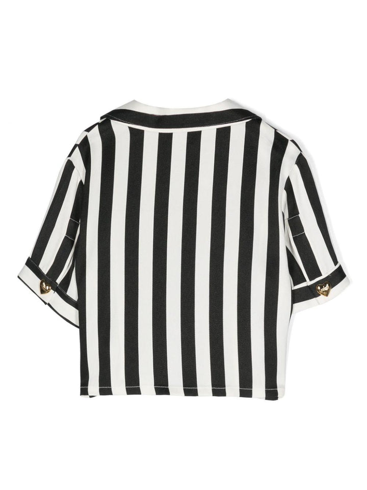 Blusa bianca/nera bambina