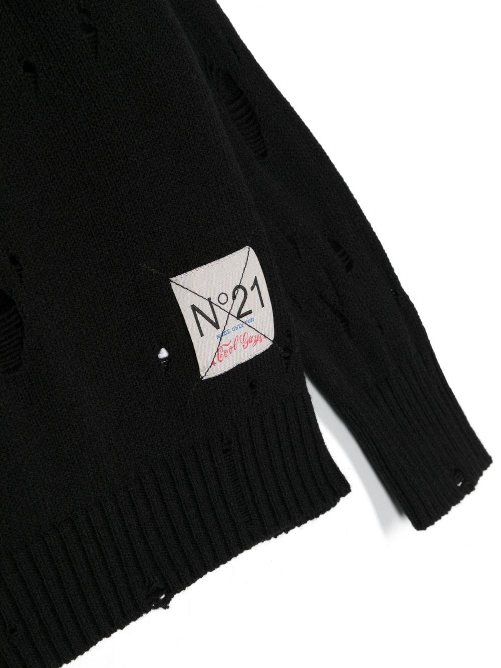 Maglione nero bambino N21756N0309 0N900 N°21 KIDS 