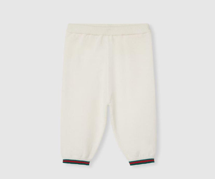 pantalone bianco neonato 825864XKEXM 9112 GUCCI KIDS 