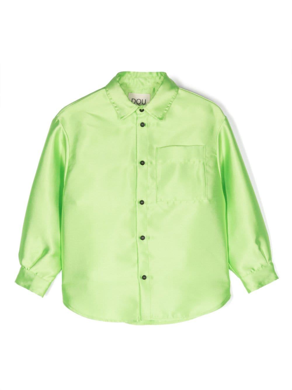 Camicia  lime bambina