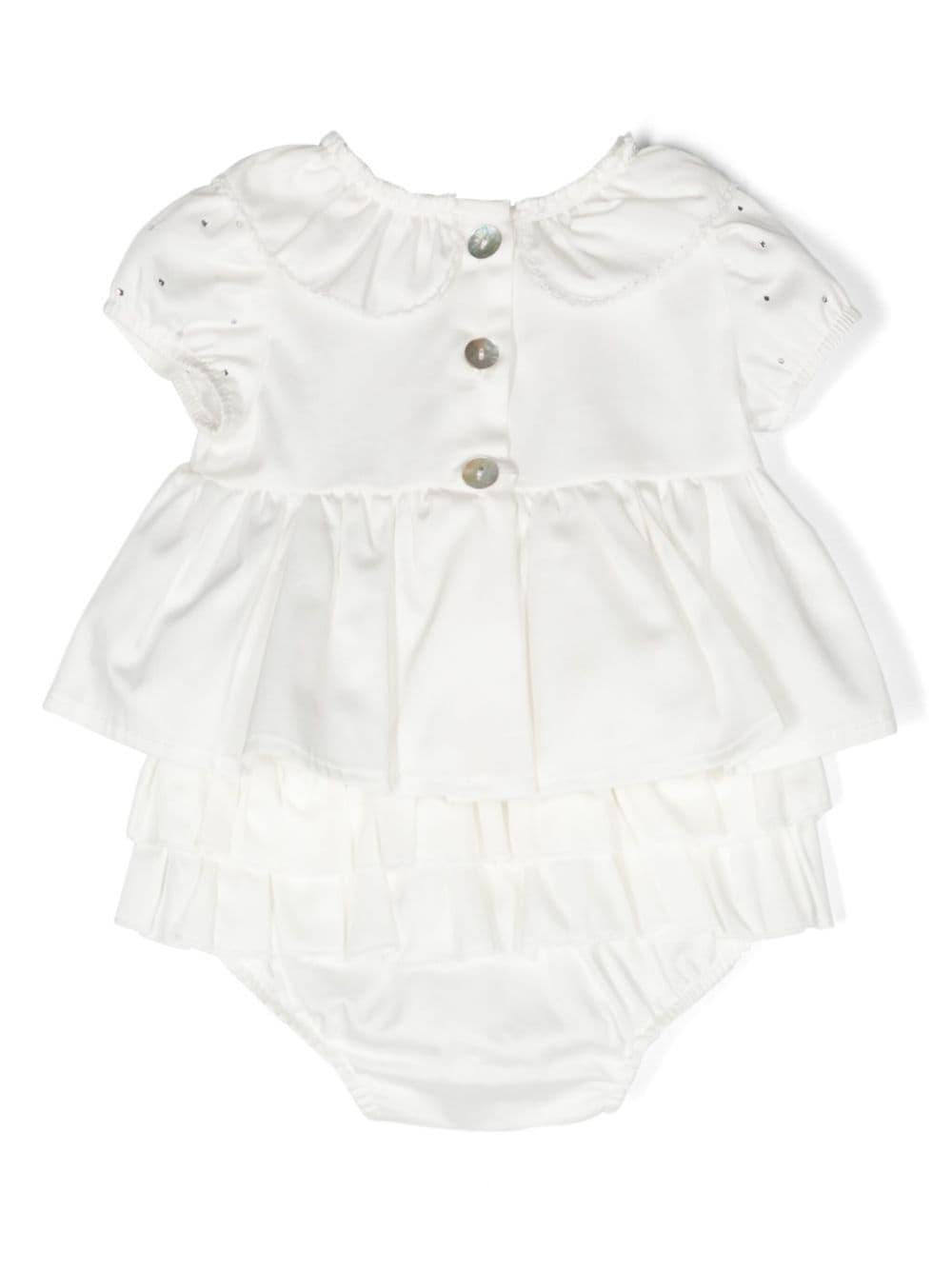Set bianco neonata 35C5063017 0001 Monnalisa kids 