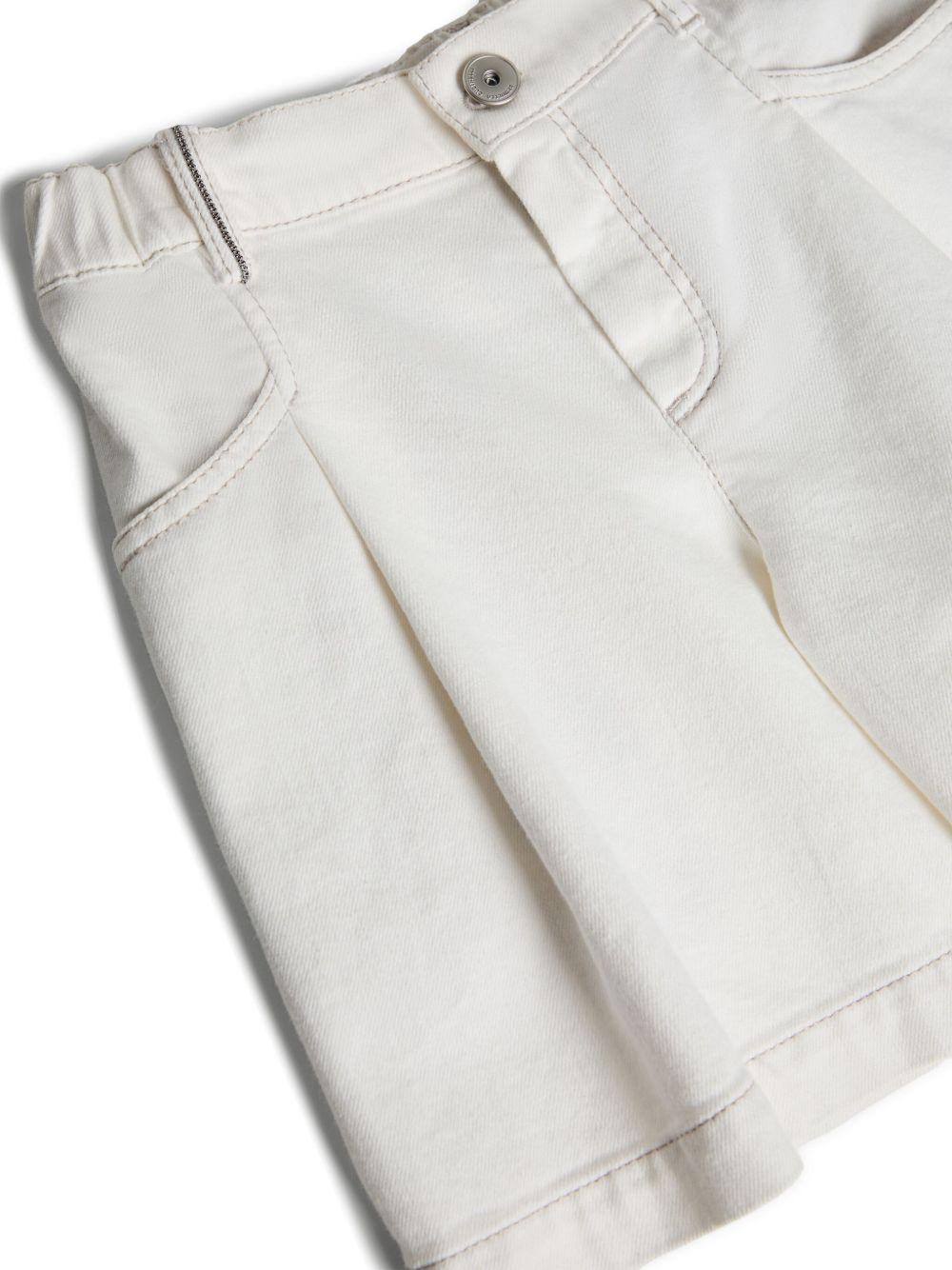 shorts bianco bambina