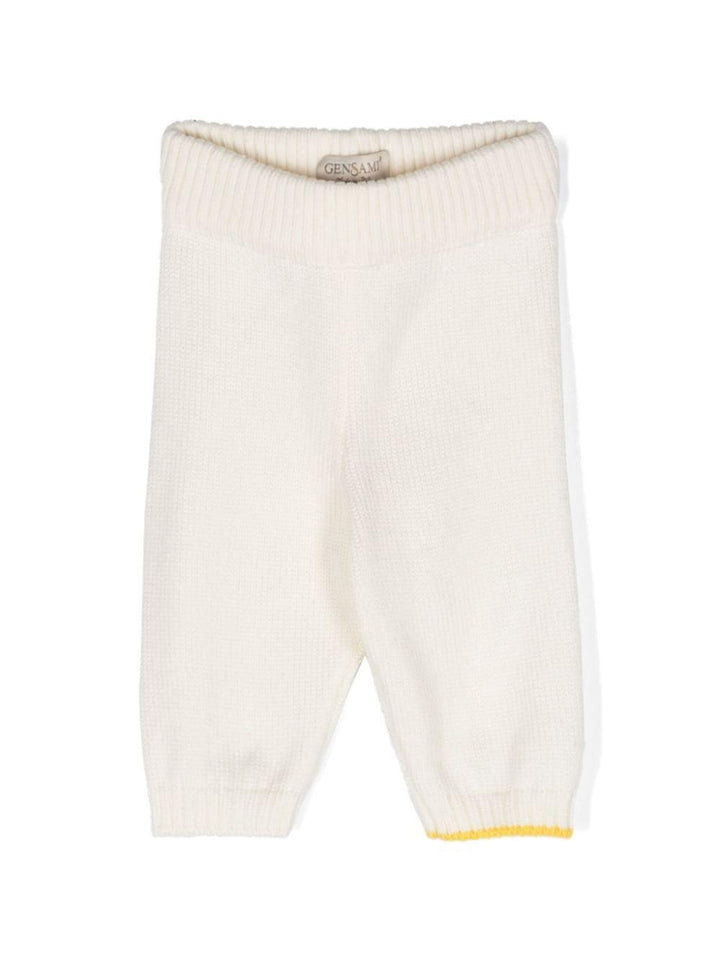 Pantaloni bianchi neonato unisex