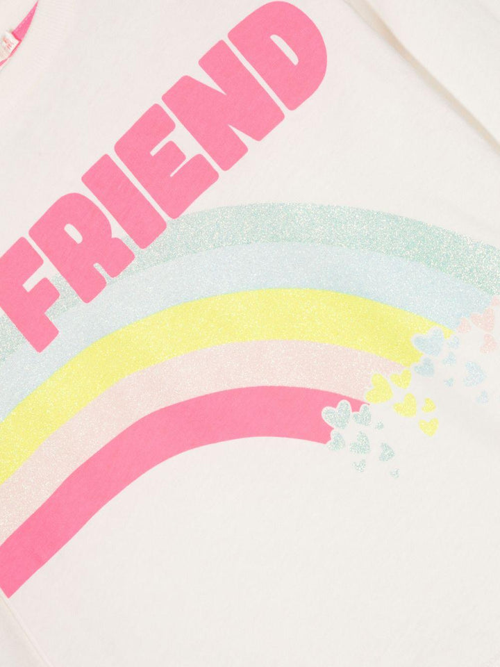 Felpa bianca bambina